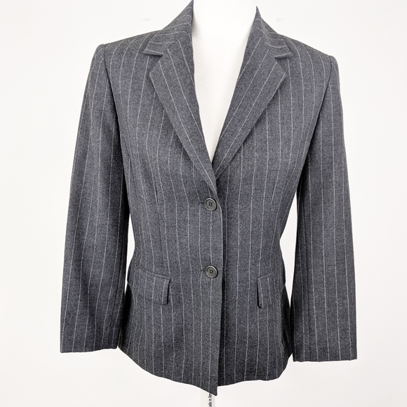 Brooks Brothers Jackets & Blazers - Brooks Brothers 346 Wool Pinstripe Blazer 4 Grey